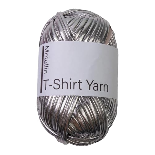 T-Shirt, Garn, bequem, modisch, Haken, glänzendes Material, Polyester-Konstruktion, ideal für Handarbeit, perfekt zum Basteln von Schlüsseln von Générique