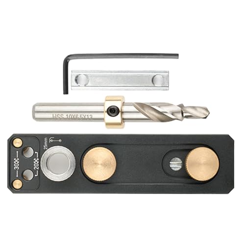 Taschenlochbohrer, Bohrer-Bit mit Torsionsschritt, Ersatz für Bohrer-Bit, schweres Dübel-Set aus Aluminium, - und Layout-Werkzeuge Taschenlochbohrer, Bohrer-Bit mit Torsionsschritt, Ersatz für Bohrer-Bit, schweres Dübel-Set aus Aluminium, - und Layout-Werkzeuge von Générique