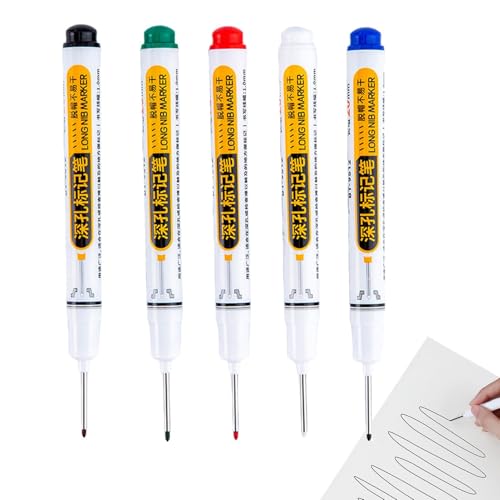 Tieflochmarker, Tiefenlochmarker | Vielseitiger Langlochmarker | Multifunktionaler Marker für Tieflöcher, Marker mit langer Spitze für Holzdekoration Tieflochmarker, Tiefenlochmarker | Vielseitiger Langlochmarker | Multifunktionaler Marker für Tieflöcher, Marker mit langer Spitze für Holzdekoration von Générique