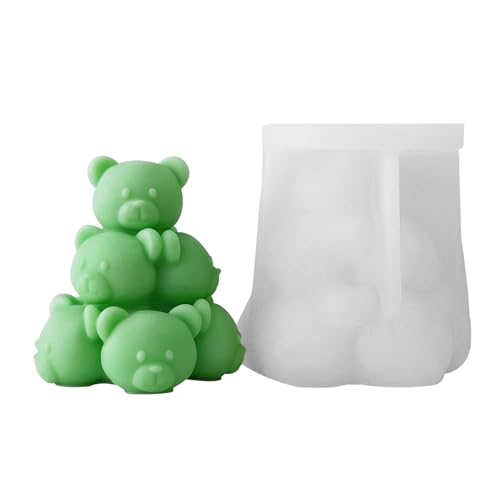 Tierformen für Harz, Tierharzformen | Bastelform für Desktop-Ornamente – Stapelbare Katzengipsform, stapelbare Bärenform, dekorative Epoxidharz-Gießform für die Dekoration Tierformen für Harz, Tierharzformen | Bastelform für Desktop-Ornamente – Stapelbare Katzengipsform, stapelbare Bärenform, dekorative Epoxidharz-Gießform für die Dekoration von Générique