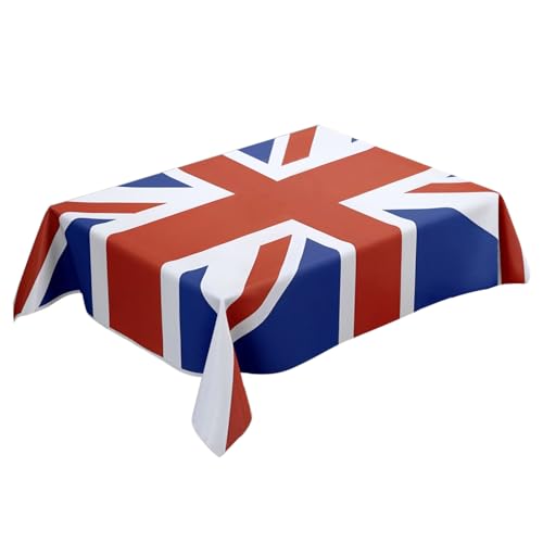 Tischdecke mit britischer Flagge | Britische Flagge | Kingdom London Geschirr, Dekoration für Zuhause, Esszimmer, wiederverwendbar und waschbar, 3 Größen von Générique