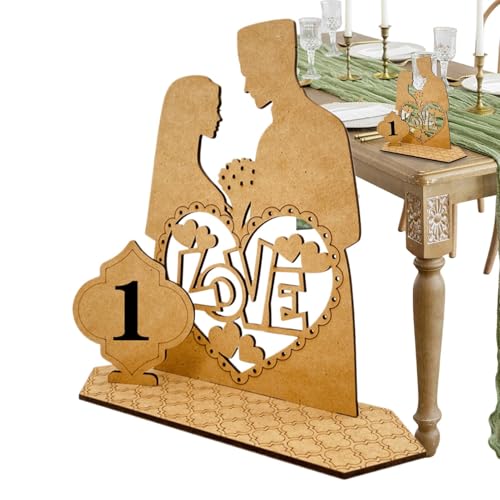 Tischschilder für Hochzeiten, Tischschilder für die Hochzeit | Rustikale Holztisch-Einstellkarten, Platzschild, Hochzeitsbürodekoration für das Brautpaar, Gäste, Event Tischschilder für Hochzeiten, Tischschilder für die Hochzeit | Rustikale Holztisch-Einstellkarten, Platzschild, Hochzeitsbürodekoration für das Brautpaar, Gäste, Event von Générique