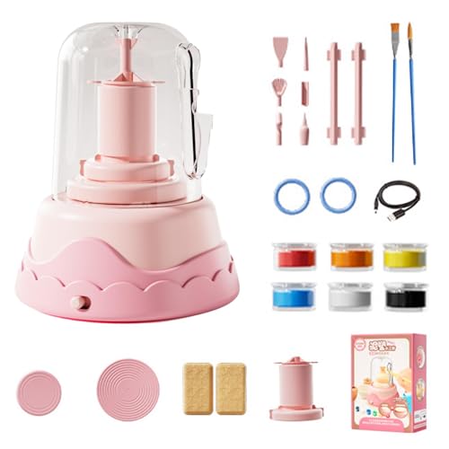 Töpferherstellungsset - Lufttrockener Ton Set, Töpferrad Handwerk Set | Anfänger Keramik Schnitzset | Komplettes benutzerfreundliches Tonset Komplettes Töpferset von Générique