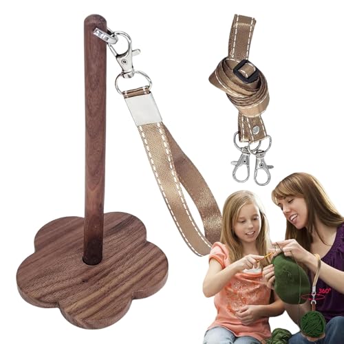 Tragbarer Garnhalter am Handgelenk, tragbarer Garnhalter | Garnkugelhalter aus Holz mit Armband – Garnspinner-Halterung für Handwerksliebhaber, Strickzubehör, um Verheddern zu vermeiden Tragbarer Garnhalter am Handgelenk, tragbarer Garnhalter | Garnkugelhalter aus Holz mit Armband – Garnspinner-Halterung für Handwerksliebhaber, Strickzubehör, um Verheddern zu vermeiden von Générique