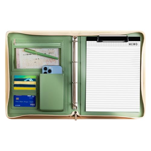 Travel Leather Padfolio Tablet, Business Dokument Organizer mit A4 Notepad, 50,8 x 33,58 cm, niedlich, kompakt, Resume Folder, Legal Binder für professionelle Männer und Frauen Travel Leather Padfolio Tablet, Business Dokument Organizer mit A4 Notepad, 50,8 x 33,58 cm, niedlich, kompakt, Resume Folder, Legal Binder für professionelle Männer und Frauen von Générique