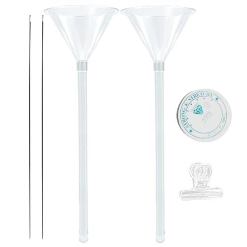 Trichter für Tonperlen – vielseitiges Armband zur Herstellung von Gewindewerkzeugen in Trichter | Set zum Aufladen von Schmuckperlen, Präzisionsperlentrichter mit Nadeln für Trichter für Tonperlen – vielseitiges Armband zur Herstellung von Gewindewerkzeugen in Trichter | Set zum Aufladen von Schmuckperlen, Präzisionsperlentrichter mit Nadeln für von Générique