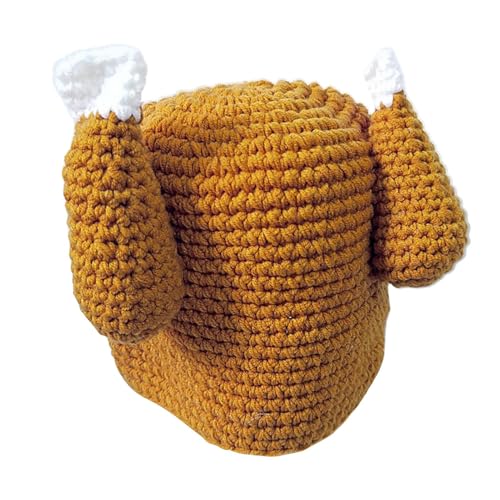 Truthahnbeinhut | gestrickter Truthahnhut | Thanksgiving-Hut für Erwachsene | Truthahnbeinmütze, warmer Truthahnhut, Thanksgiving-Mütze, 56-58 cm | 22-22,8 Zoll Truthahnbeinhut | gestrickter Truthahnhut | Thanksgiving-Hut für Erwachsene | Truthahnbeinmütze, warmer Truthahnhut, Thanksgiving-Mütze, 56-58 cm | 22-22,8 Zoll von Générique
