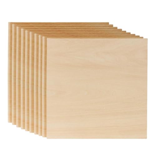 Unvollendetes Holz, Holzblätter zum Basteln, 10 Stück feine unfertige Holzblätter | Sperrholzplatten für Bastelornamente und Modellgravur, Comb Unvollendetes Holz, Holzblätter zum Basteln, 10 Stück feine unfertige Holzblätter | Sperrholzplatten für Bastelornamente und Modellgravur, Comb von Générique