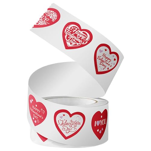 Valentines Day Stickers, bunte Siegel-Etiketten, süßes Herz und Liebesdesigns, selbstklebende Umschlagaufkleber für Einladungen, Geschenkverpackungen, Scrapbooking, Crafts von Générique