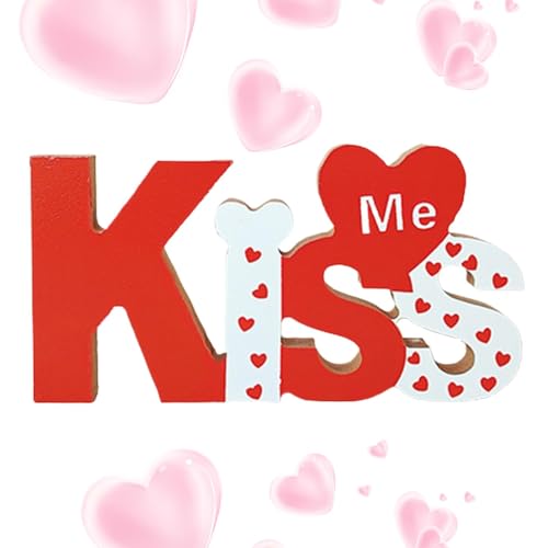 Valentinstagsschild aus Holz, Tischdekoration zum Valentinstag, Tisch-Wort-Dekoration, rotes Tischschild, Tisch-Wort-Ornament, für Büro, Fen-Rand Valentinstagsschild aus Holz, Tischdekoration zum Valentinstag, Tisch-Wort-Dekoration, rotes Tischschild, Tisch-Wort-Ornament, für Büro, Fen-Rand von Générique