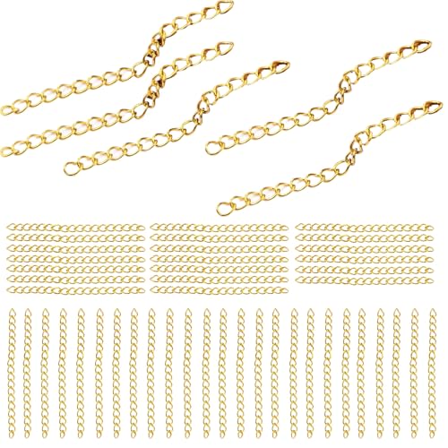 Verlängerungsketten – Verlängerungskette für Armband Halskette | Halskette Erweiterung Klasse | Ganze Kette Legierung Collier | Abnehmbarer Verbindungsverbinder für Mutter Mädchen Mädchen verbessert Verlängerungsketten – Verlängerungskette für Armband Halskette | Halskette Erweiterung Klasse | Ganze Kette Legierung Collier | Abnehmbarer Verbindungsverbinder für Mutter Mädchen Mädchen verbessert von Générique