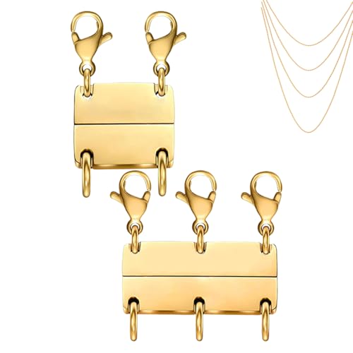 Verschlüsse für Halsketten, Magnetverschlüsse für Schmuck, 2 Stück, für Frauen, stapelbar, Halsreif, Armband und Verschlüsse für Halsketten, Magnetverschlüsse für Schmuck, 2 Stück, für Frauen, stapelbar, Halsreif, Armband und von Générique