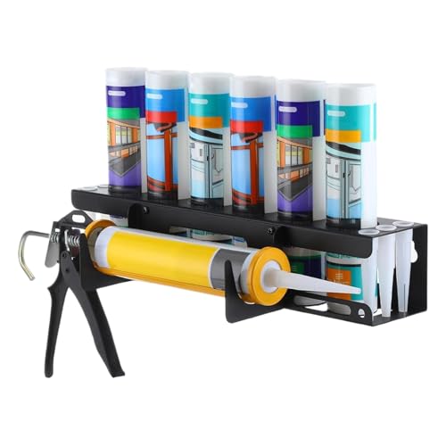 Wand-Organizer für Klebstoffe aus Tube | Robuste Wandhalterung für Dichtstoffröhren | Aufbewahrung für professionelle Werkzeuge in Renovierung und Wartung Wand-Organizer für Klebstoffe aus Tube | Robuste Wandhalterung für Dichtstoffröhren | Aufbewahrung für professionelle Werkzeuge in Renovierung und Wartung von Générique