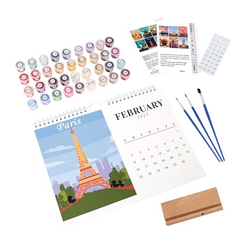 Wandkalender 2025 - Familienplaner - inklusive Pinsel und Acrylfarbe - Jahresplaner von Januar bis Dezember - Ganzjahresplaner Wandkalender 2025 - Familienplaner - inklusive Pinsel und Acrylfarbe - Jahresplaner von Januar bis Dezember - Ganzjahresplaner von Générique