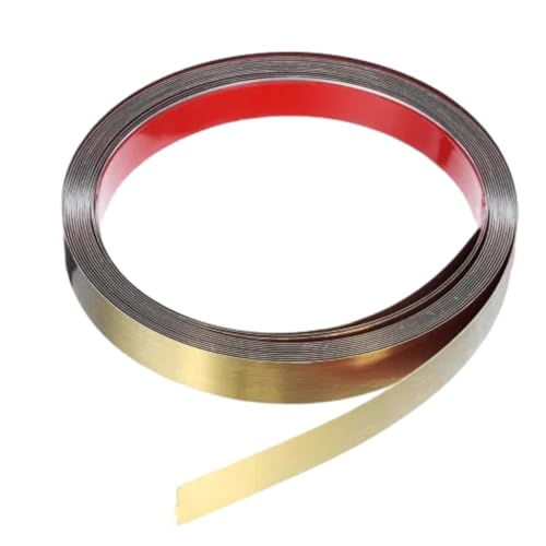 Wandverkleidung, Zierleiste zum Abziehen und Aufkleben, Metallband-Garnitur mit gebürstetem Finish aus Edelstahl, selbstklebend Wandverkleidung, Zierleiste zum Abziehen und Aufkleben, Metallband-Garnitur mit gebürstetem Finish aus Edelstahl, selbstklebend von Générique