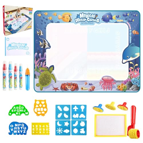 Wasserfarbenmatte, Wassermalmatte, Aquarellmatte, 150 x 90 cm, Wasserfarbenmatte, Zeichenmatte, Spielzeug für Kleinkinder, Zeichenbrett für Mädchen und Gar von Générique