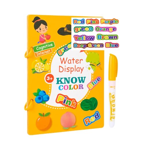 Wassermalbuch, Wasser-Kritzelbuch, magisches Malbuch zum Ausmalen auf Wasserbasis, wiederverwendbar, Lernspielzeug für Kinder ab 3 Jahren, Jungen und Mädchen von Générique