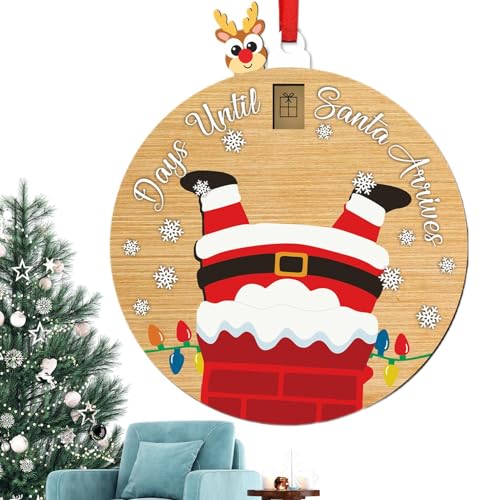 Weihnachtsbaum-Countdown-Schiebe-Ornament, Holz-Weihnachtsbaum-Anhänger | Kalender Anhänger Weihnachtsbaum | Weihnachtselementen Dekorationswerkzeug für Regal, Kamin, Fenster Weihnachtsbaum-Countdown-Schiebe-Ornament, Holz-Weihnachtsbaum-Anhänger | Kalender Anhänger Weihnachtsbaum | Weihnachtselementen Dekorationswerkzeug für Regal, Kamin, Fenster von Générique