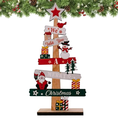 Weihnachtsbaum aus Holz | Büro-Holzschild mit Weihnachtsmann – Geschenk für , Mädchen, Teenager, Erwachsene Weihnachtsbaum aus Holz | Büro-Holzschild mit Weihnachtsmann – Geschenk für , Mädchen, Teenager, Erwachsene von Générique
