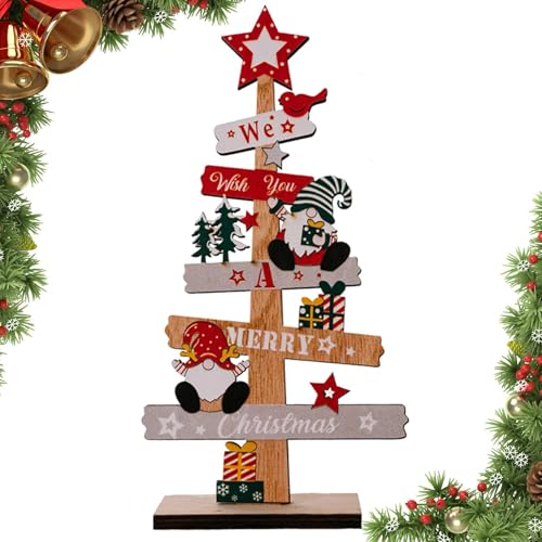 Weihnachtsbaum aus Holz mit Schneemann Santa Gnomes Tischplatte Holzbrett | Zuverlässige Weihnachtszwerge Ornamente für Zuhause, Hotel, Büro, Geschäft, Bar, Mar Weihnachtsbaum aus Holz mit Schneemann Santa Gnomes Tischplatte Holzbrett | Zuverlässige Weihnachtszwerge Ornamente für Zuhause, Hotel, Büro, Geschäft, Bar, Mar von Générique