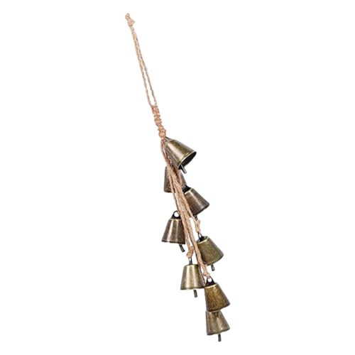 Weihnachtsglocke – Weihnachtskuhglocke aus Metall Retro | Weihnachtsglocken Vintage | Anhänger Glocken mit Juteseil aus Messing für Weihnachtsbaum, Haustür | Mantel | Hof Weihnachtsglocke – Weihnachtskuhglocke aus Metall Retro | Weihnachtsglocken Vintage | Anhänger Glocken mit Juteseil aus Messing für Weihnachtsbaum, Haustür | Mantel | Hof von Générique