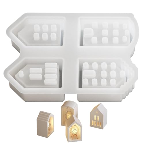 Weihnachtshausform - Silikonformen | Resin Gießformen | Weihnachtshaus Silikonform | Harzherstellungsformen | Harzherstellungsformen, Bastelbedarf, Hauskerzenform für Weihnachtshausform - Silikonformen | Resin Gießformen | Weihnachtshaus Silikonform | Harzherstellungsformen | Harzherstellungsformen, Bastelbedarf, Hauskerzenform für von Générique