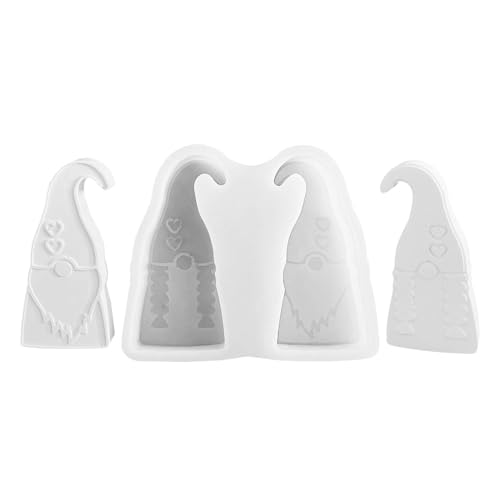 Weihnachtskerzenform, Gnom-Harzform, Gnome, Paare, Epoxidharz, Zement, Handwerk, Silikonform | Weihnachts-Silikonformen, Hausparty-Dekorationen für Jahr von Générique