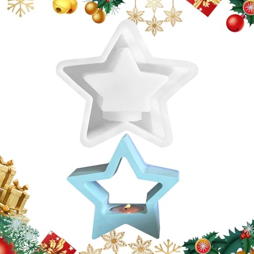 Weihnachtskerzenhalter-Formen, Weihnachtskerzenhalter Gießformen - Kerzenhalter-Halter Weihnachts-Silikonform | Wiederverwendbare Gesichtsfreigabe-Hausdekorationsform Weihnachtskerzenhalter-Formen, Weihnachtskerzenhalter Gießformen - Kerzenhalter-Halter Weihnachts-Silikonform | Wiederverwendbare Gesichtsfreigabe-Hausdekorationsform von Générique
