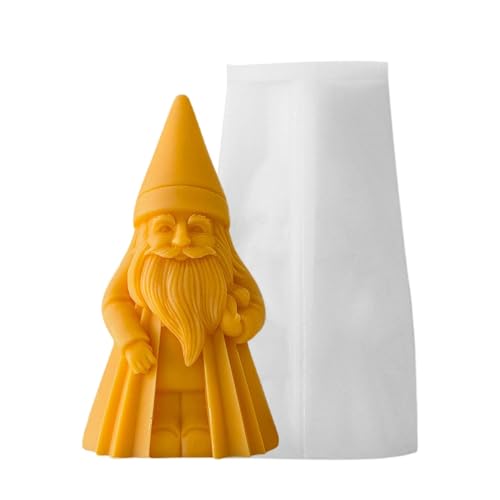 Weihnachtsmann Silikonform, Weihnachtsmann-Kerzenform, Weihnachtsdekorationen, Epoxidharz-Gussform, Festival-Kerzenherstellungsform, Weihnachtsdekorationsform für Harz von Générique