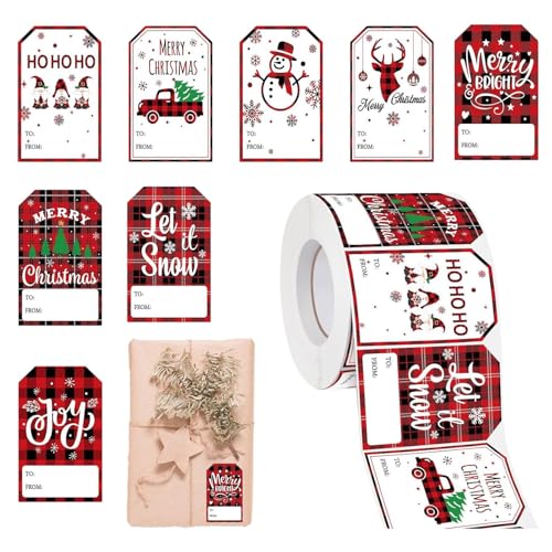Weihnachtsverpackungsetiketten, Weihnachtsetiketten, wasserdicht, selbstklebend, Etiketten für Verpackung, einfache Verwendung Weihnachtsverpackungsetiketten, Weihnachtsetiketten, wasserdicht, selbstklebend, Etiketten für Verpackung, einfache Verwendung von Générique