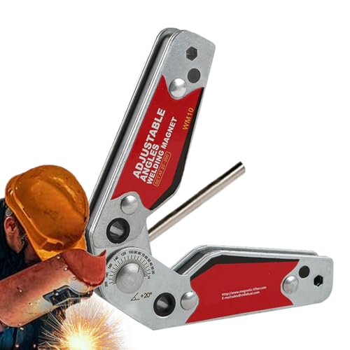 Welding Magnete, Soldering Holder Adjustable Winkel 20°-200°, Heavy Duty Switchable Magnetic Welding Clamp, Durable Steel Frame with On/Off Switch, 2-Pack Red for Workshop Welding Magnete, Soldering Holder Adjustable Winkel 20°-200°, Heavy Duty Switchable Magnetic Welding Clamp, Durable Steel Frame with On/Off Switch, 2-Pack Red for Workshop von Générique