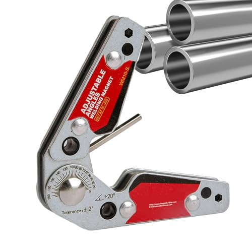 Welding Magnete, Soldering Holder Adjustable Winkel 20°-200°, Heavy Duty Switchable Magnetic Welding Clamp, Durable Steel Frame with On/Off Switch, 2-Pack Red for Workshop von Générique