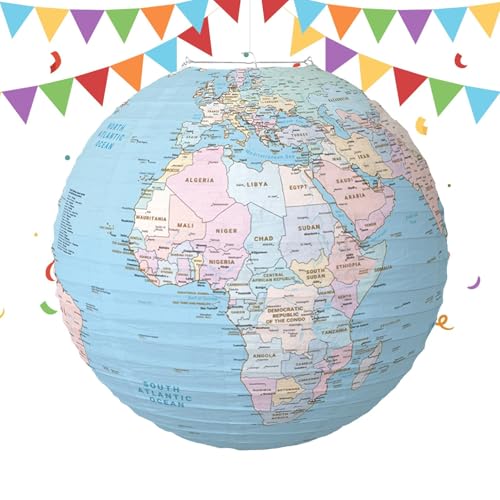 Weltkugel Party , Weltkartenlaterne | Tag der Erde Dekorationen für zu Hause – Geografische Erziehung Weltkugel Ornament für Reise-Themenparty- Weltkugel Party , Weltkartenlaterne | Tag der Erde Dekorationen für zu Hause – Geografische Erziehung Weltkugel Ornament für Reise-Themenparty- von Générique