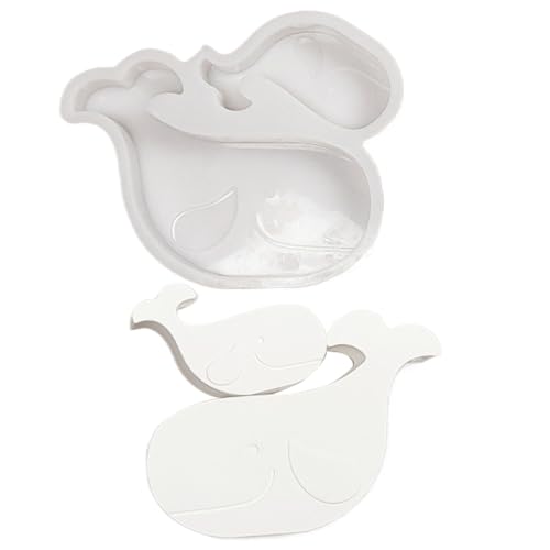 Whale Soap Mold, Mom and Baby Craft Mould, Silikon Animal Plaster Ornament Molds, Handmade Soap Resin Casting, Concrete Clay Moulds for Personal Crafts, Decorations, 5.43 x 4.45 in von Générique