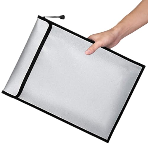 Wichtiger Dokumentenorganizer, Fireproof Cash Bag, Multifunctional Storage Pouch, Lightweight Secure Holder, Compact Ideal for Passports, Tickets and Imported Paperwork von Générique