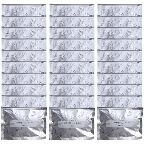 Wiederverwendbare Gefrierbeutel – Slider für Lebensmittelbeutel | verschließbare Aufbewahrungsbeutel aus wiederverwendbarer Aluminiumfolie | 30 Stück Slider Food Storage Beutel | aus Aluminium von Générique
