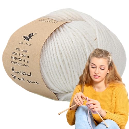 Wollgarn, Strickgarn aus Wolle, warmes Garn für Strick- und Häkelprojekte | Bequeme Decken, Häkelwollgarn für Pullover, Hut, Handschuhe, Schals, Spielzeug Wollgarn, Strickgarn aus Wolle, warmes Garn für Strick- und Häkelprojekte | Bequeme Decken, Häkelwollgarn für Pullover, Hut, Handschuhe, Schals, Spielzeug von Générique