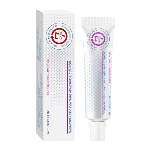 Zahnkleber, Fixative Cushion Sealant, 20 g Repair Glue Stabilizer, Tight Fit Tool, Teeth Holding Paste, Adult Full Partial Wearer Support for Women and Men Zahnkleber, Fixative Cushion Sealant, 20 g Repair Glue Stabilizer, Tight Fit Tool, Teeth Holding Paste, Adult Full Partial Wearer Support for Women and Men von Générique