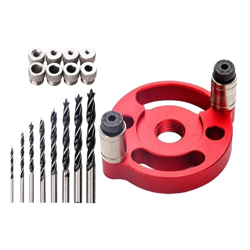 Zentralspinner Drill Guide, Aluminium Alloy Hole Drilling, Woodworking Jigs, Drilling Guide with 6/8/10 mm Bushings, Hand Tool Kit for Furniture Manufacturing Factory Zentralspinner Drill Guide, Aluminium Alloy Hole Drilling, Woodworking Jigs, Drilling Guide with 6/8/10 mm Bushings, Hand Tool Kit for Furniture Manufacturing Factory von Générique