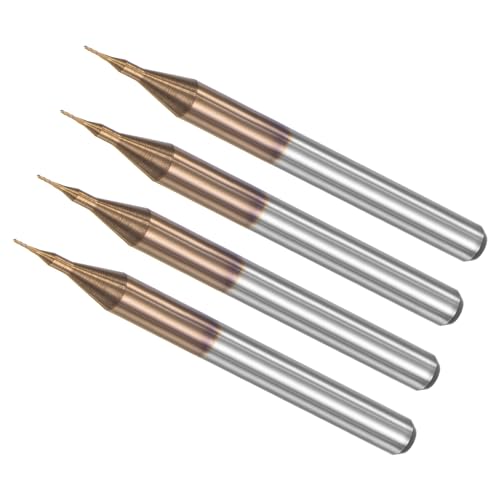 0,3 mm Mais-Schaftfräser, 0,3 mm Schaft, Ti-Beschichtet, Vollhartmetall, CNC-Fräser-Bits für Leiterplatten, Holz, Kunststoff, 4 Stück Präzisionsfräswerkzeuge 0,3 mm Mais-Schaftfräser, 0,3 mm Schaft, Ti-Beschichtet, Vollhartmetall, CNC-Fräser-Bits für Leiterplatten, Holz, Kunststoff, 4 Stück Präzisionsfräswerkzeuge von Generisch