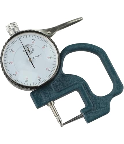 0.01 mm Digitales Dickenmessgerät, Dickenmessgerät, Messwerkzeuge, Metall, Geeignet zum Messen der Dicke von Leder, Stoff, Gummi, Schmuck und Papierfolie, Blau, 1 Stück 0.01 mm Digitales Dickenmessgerät, Dickenmessgerät, Messwerkzeuge, Metall, Geeignet zum Messen der Dicke von Leder, Stoff, Gummi, Schmuck und Papierfolie, Blau, 1 Stück von Generisch
