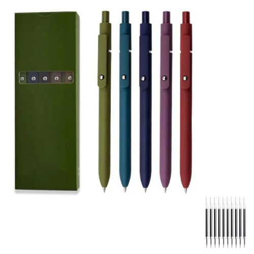 0.5mm Medium Tip Black Ink Roller Ball Pens,5 Pcs Gel Ink Pens,Quick Drying Pen For Smooth Writing,For Journaling Notes Home School Office Supplies Gifts For Women 0.5mm Medium Tip Black Ink Roller Ball Pens,5 Pcs Gel Ink Pens,Quick Drying Pen For Smooth Writing,For Journaling Notes Home School Office Supplies Gifts For Women von Generisch
