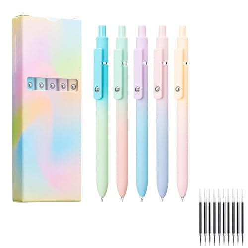 0.5mm Medium Tip Black Ink Roller Ball Pens,5 Pcs Gel Ink Pens,Quick Drying Pen For Smooth Writing,For Journaling Notes Home School Office Supplies Gifts For Women 0.5mm Medium Tip Black Ink Roller Ball Pens,5 Pcs Gel Ink Pens,Quick Drying Pen For Smooth Writing,For Journaling Notes Home School Office Supplies Gifts For Women von Generisch
