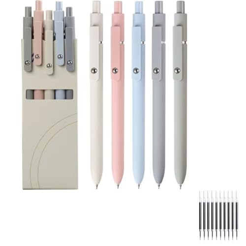 0.5mm Medium Tip Black Ink Roller Ball Pens,5 Pcs Gel Ink Pens,Quick Drying Pen For Smooth Writing,For Journaling Notes Home School Office Supplies Gifts For Women 0.5mm Medium Tip Black Ink Roller Ball Pens,5 Pcs Gel Ink Pens,Quick Drying Pen For Smooth Writing,For Journaling Notes Home School Office Supplies Gifts For Women von Generisch