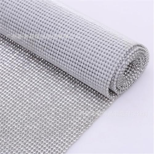 1,2 m 2 mm transparente Kristall-Strass-Bordüre auf Aluminiumgeflecht, selbstklebende Diamantband-Applikation für Kleidung und Basteldekoration 1,2 m 2 mm transparente Kristall-Strass-Bordüre auf Aluminiumgeflecht, selbstklebende Diamantband-Applikation für Kleidung und Basteldekoration von Generisch