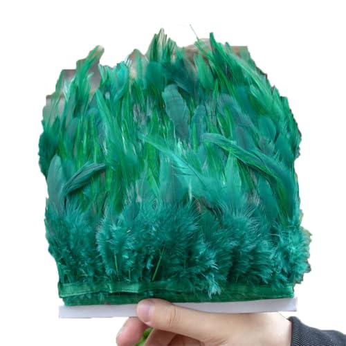 1/5/10 m langes Band mit Hahnfedern, 10,2 - 15,2 cm, bunte Federn, Fransen, Hochzeitskleid, Dekoration, Accessoires, Dekoration, 98, 5 m 1/5/10 m langes Band mit Hahnfedern, 10,2 - 15,2 cm, bunte Federn, Fransen, Hochzeitskleid, Dekoration, Accessoires, Dekoration, 98, 5 m von Generisch