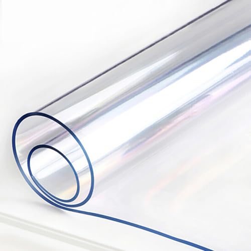 1,5 mm transparente PVC-Tischdecke, wasserdicht und waschbar, Tischschutz für Küche und Esszimmer, transparente Tischdecke für Holzmöbel, ölbeständiger Tischschutz 1,5 mm transparente PVC-Tischdecke, wasserdicht und waschbar, Tischschutz für Küche und Esszimmer, transparente Tischdecke für Holzmöbel, ölbeständiger Tischschutz von Generisch