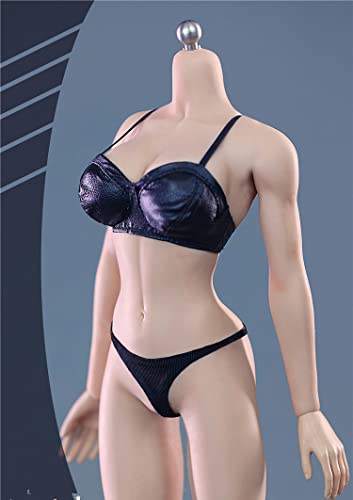 1/6 Maßstab Weibliche Kleidung, Weibliche Schwarze Unterwäsche Anzug Kleidung für 12 Zoll Nahtlose Action Figur Körper Puppe von Generisch