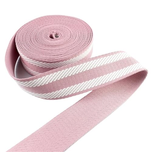 1–5 Meter 38 mm Canvas-Gurtband, gestreift, dekorativer Riemen, Taschengriff, Näh- und Bastelmaterial, 1,5 mm dick(01-38mm,5Meters) von Generisch