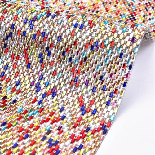 1 Bogen 24 x 40 cm Glas-Strass-Netz-Bordüre, Kristall-Diamant-Blatt, Strassapplikation für Kleider, Schmuck und Möbel, DIY 1 Bogen 24 x 40 cm Glas-Strass-Netz-Bordüre, Kristall-Diamant-Blatt, Strassapplikation für Kleider, Schmuck und Möbel, DIY von Generisch